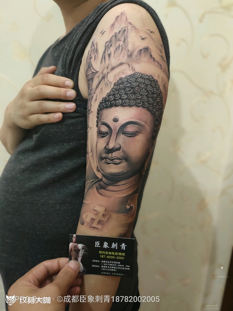 佛_纹身图案手稿图片_成都臣象刺青的纹身作品集
