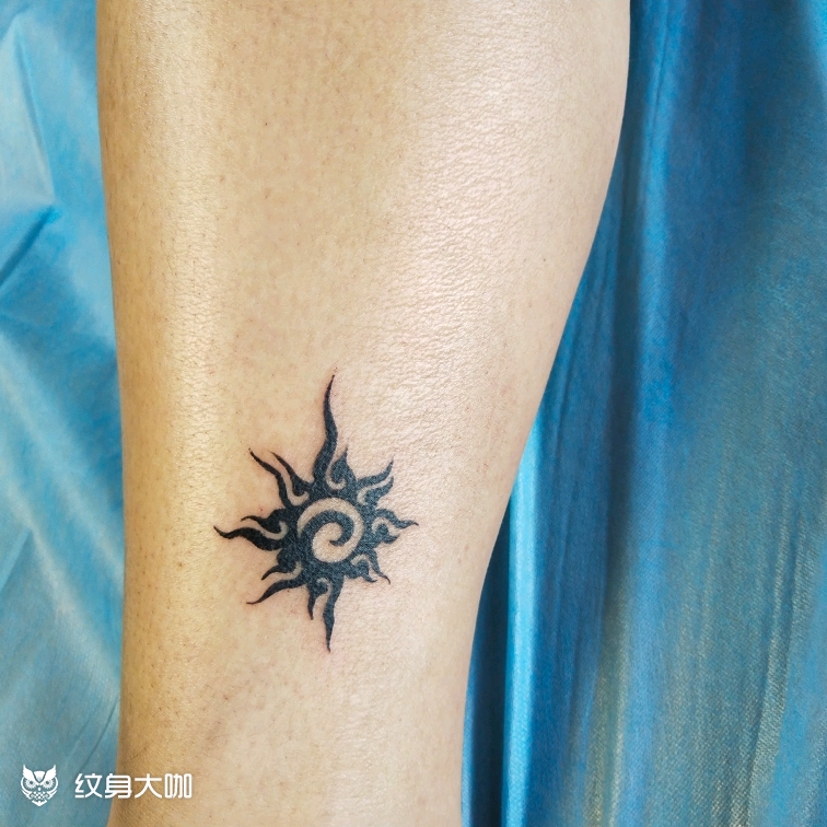 太阳图腾_纹身图案手稿图片_青云的纹身作品集