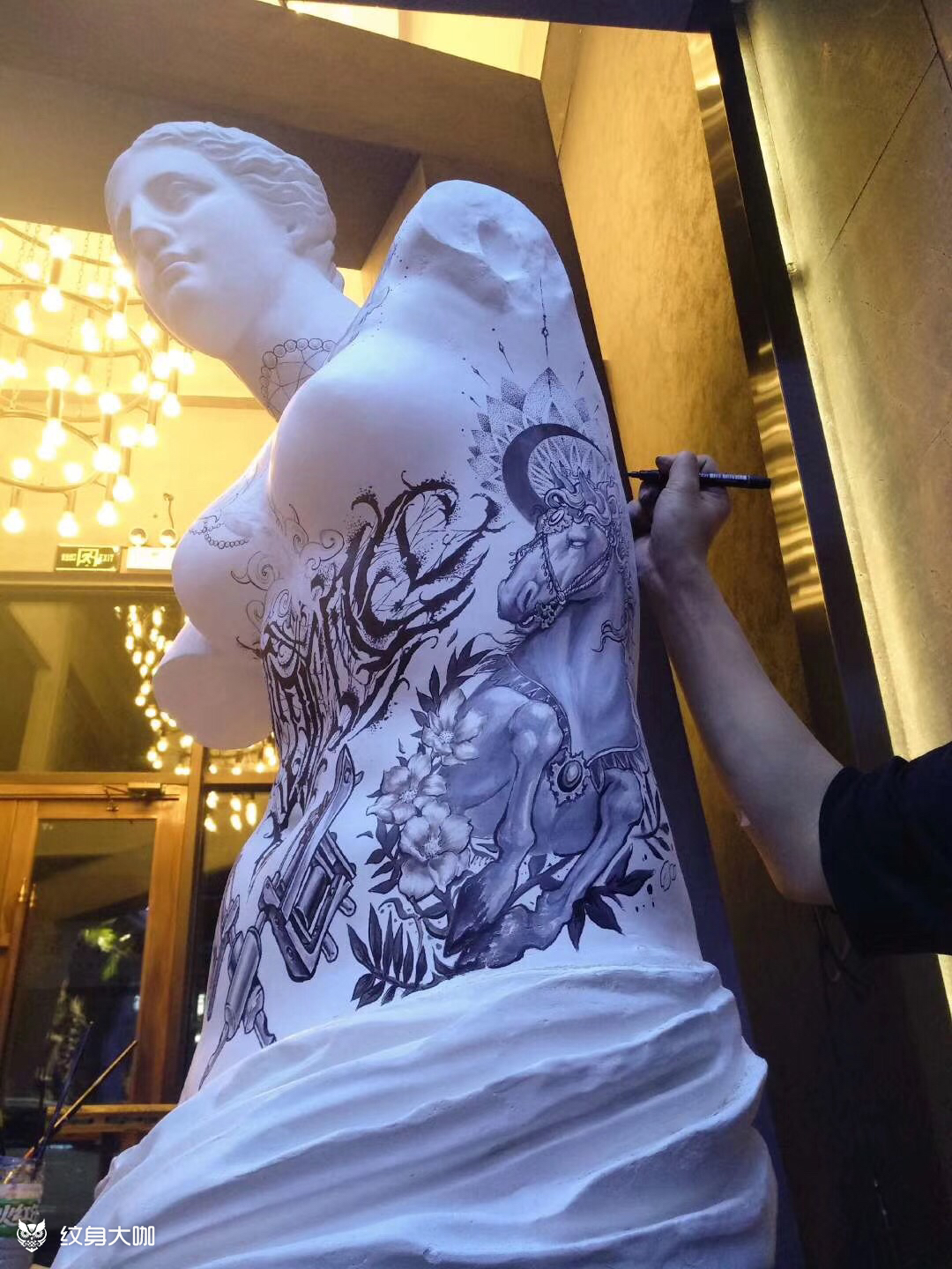 维纳斯_纹身图案手稿图片_bie!的纹身作品集