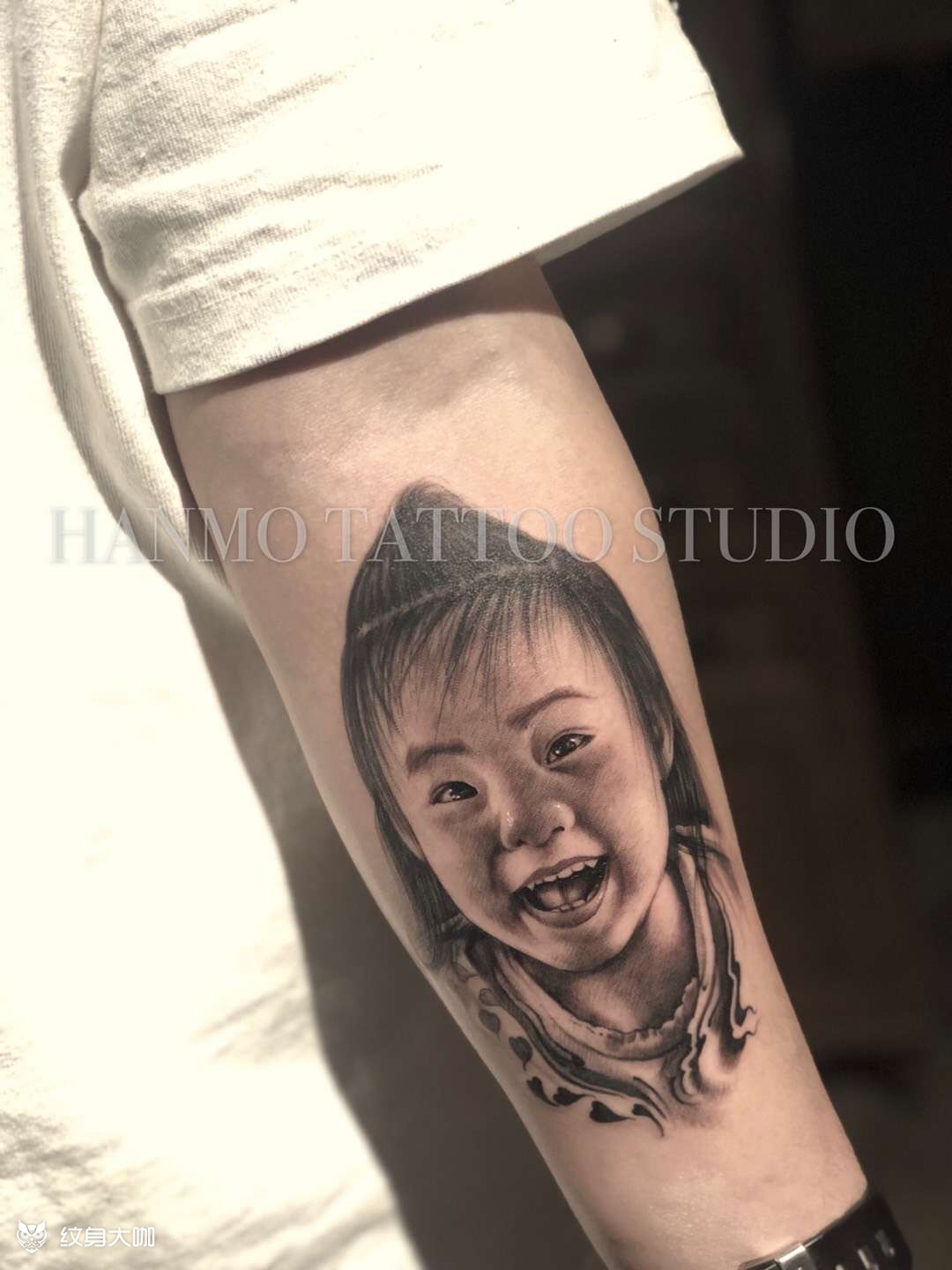 可爱的小孩肖像97_纹身图案手稿图片_翰墨tattoo斌的纹身作品集