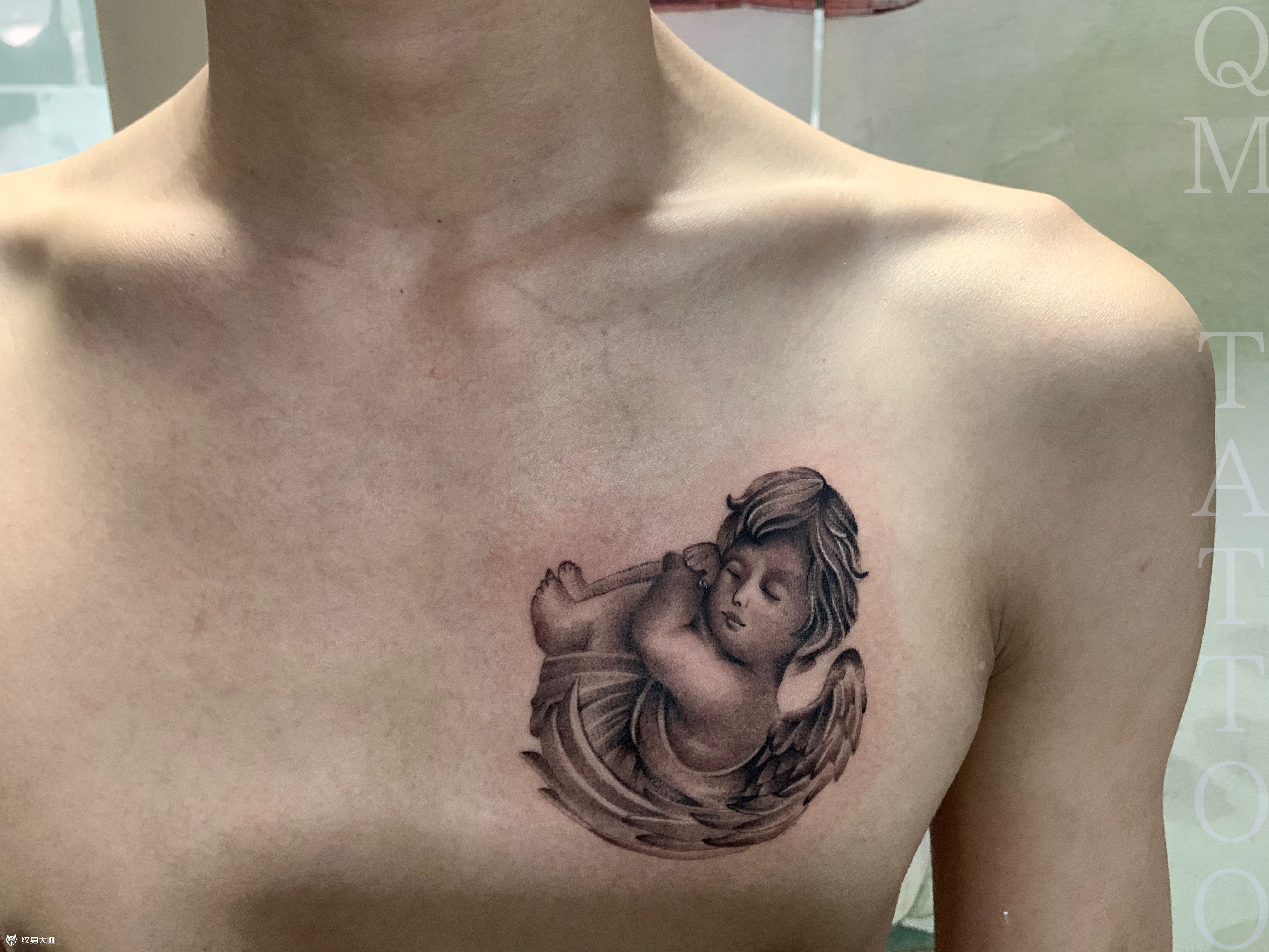 天使_纹身图案手稿图片_qm tattoo的纹身作品集