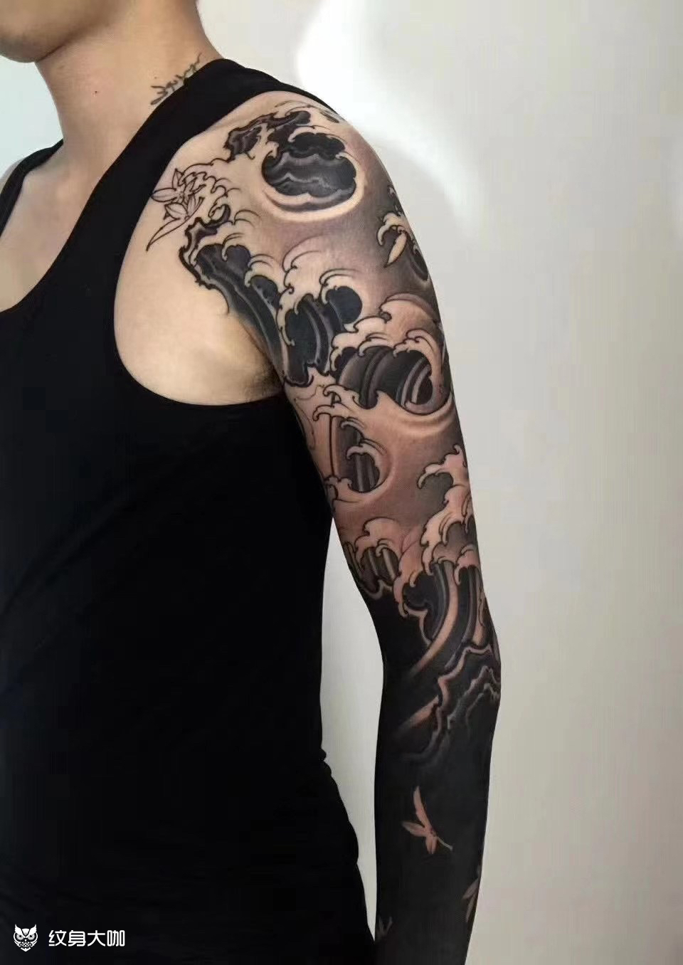 浪臂_纹身图案手稿图片_刘波的纹身作品集