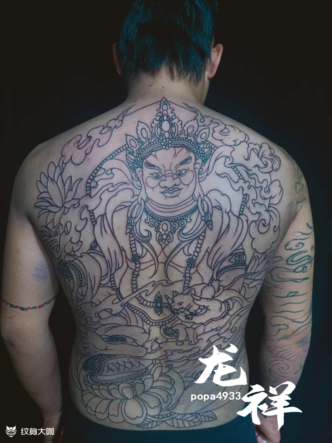 黄财神_纹身图案手稿图片_龙祥啊生的纹身作品集