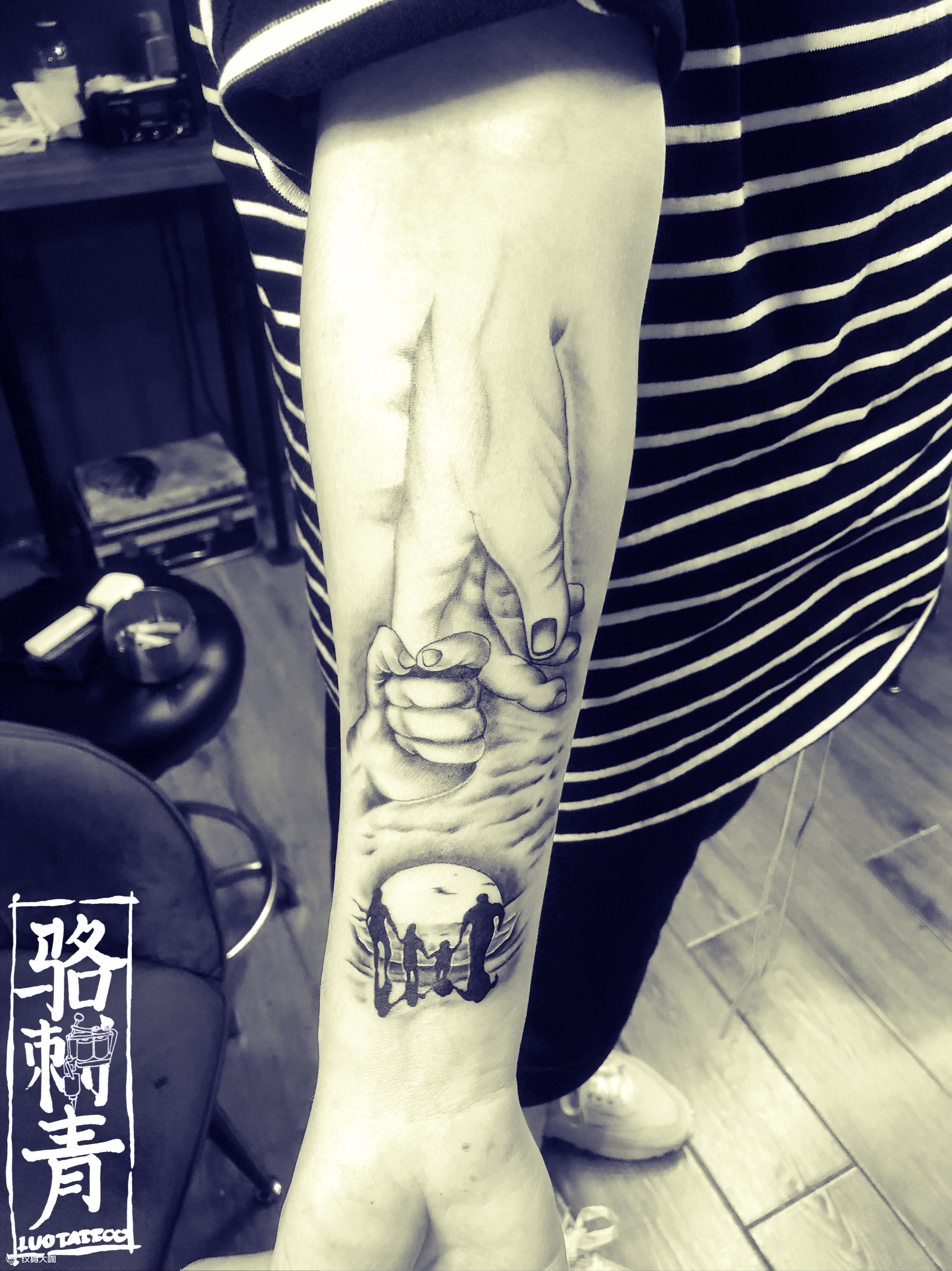 父爱_纹身图案手稿图片_luotattoo的纹身作品集