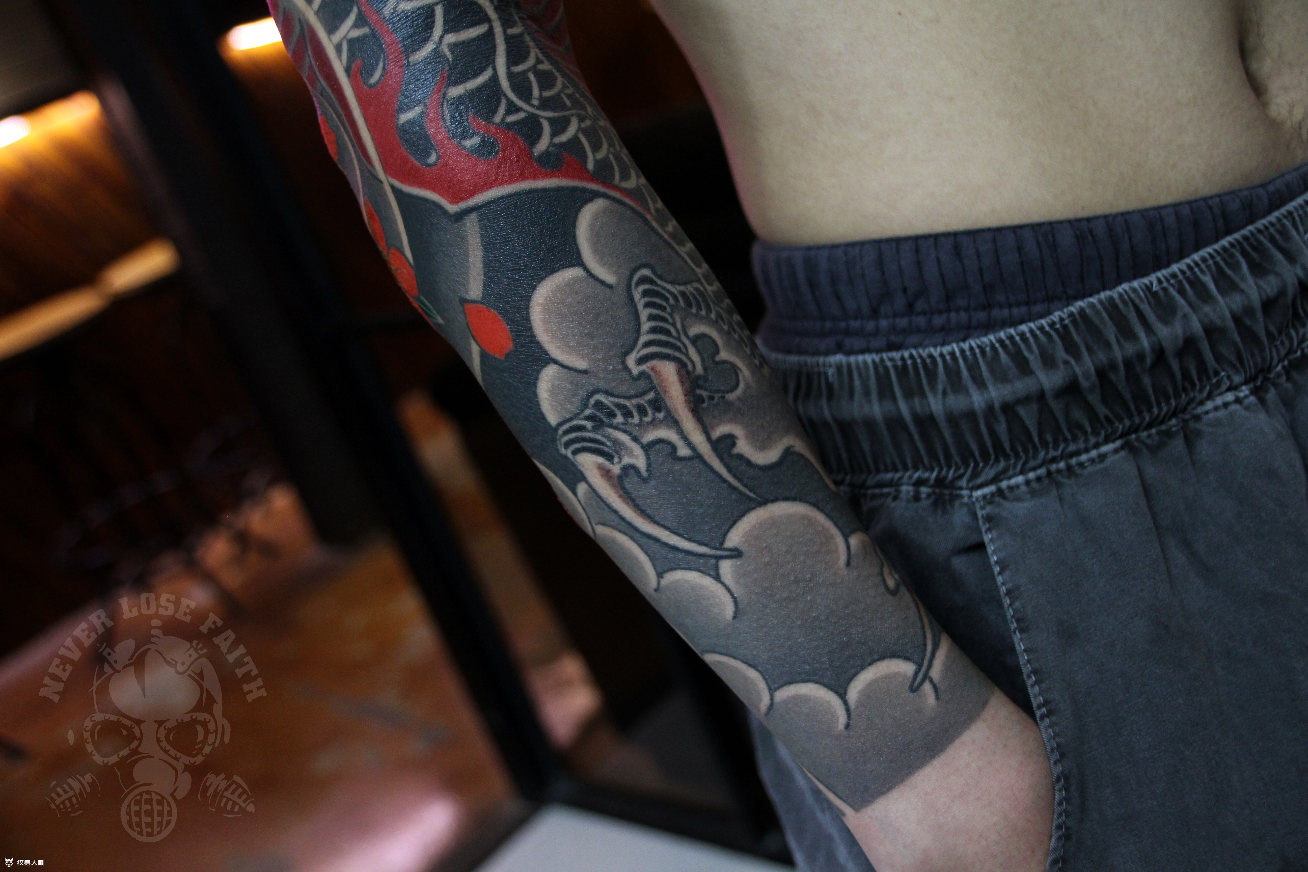 手臂Old school风格纹身|平面|其他平面|ziyi910127 - 原创作品 - 站酷 (ZCOOL)