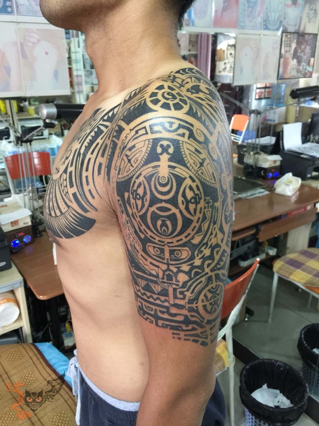 强森图腾_tattoo雕鱼纹身纹身图案大全 纹身大咖