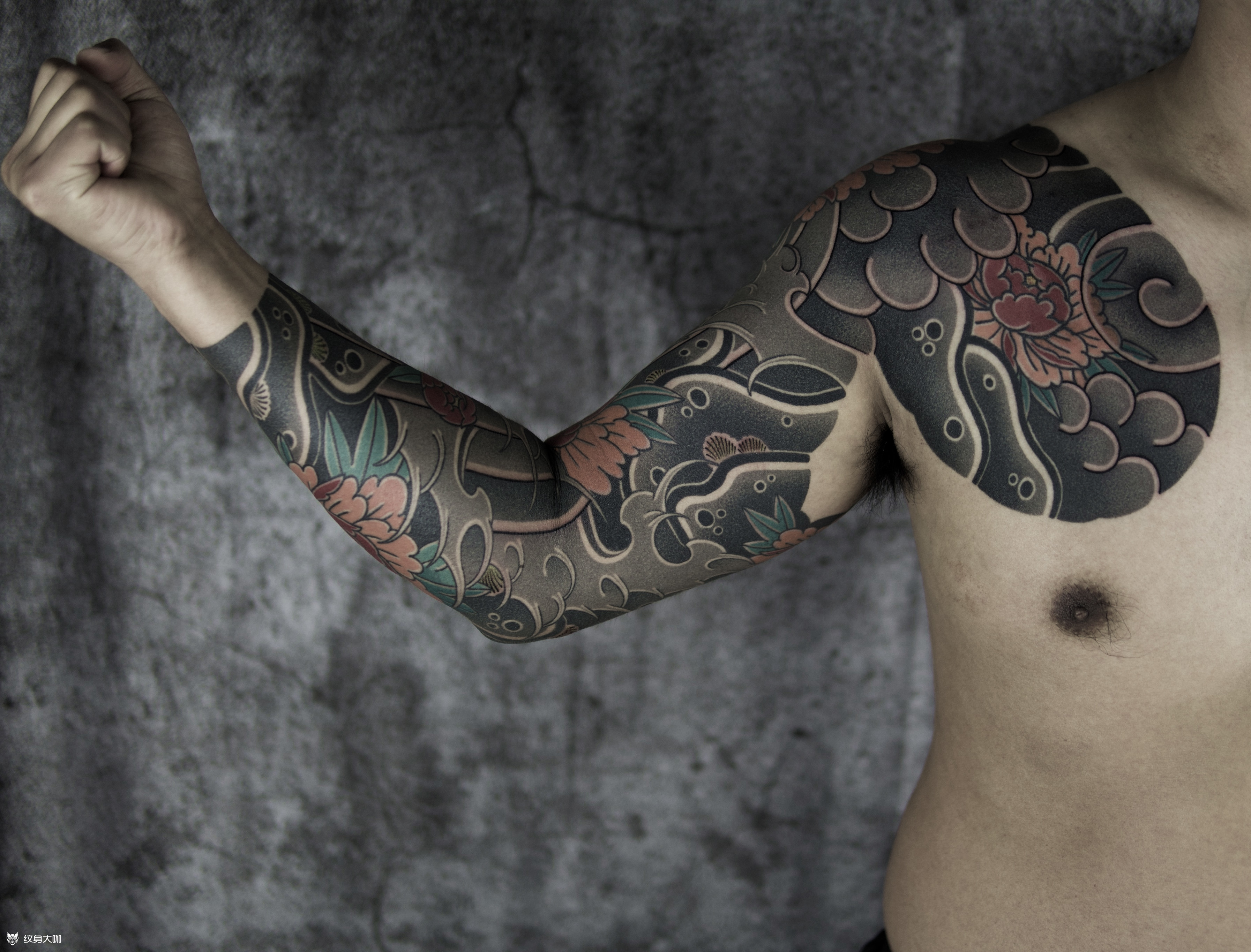 花臂纹身图案_上海纹身 上海纹身店 上海由龙纹身2号工作室