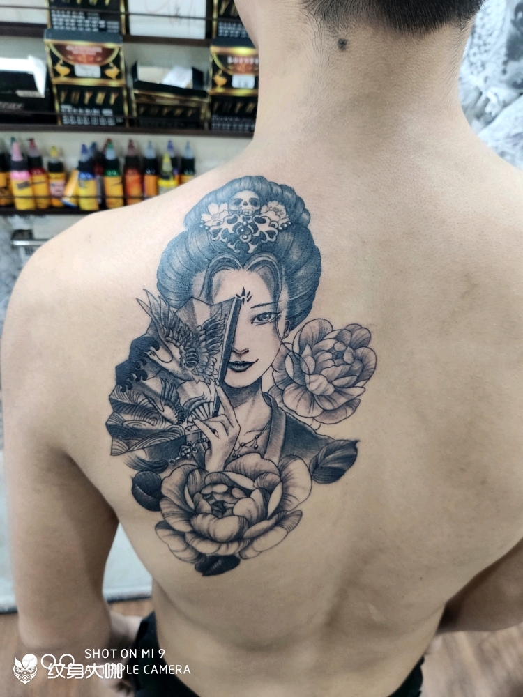 艺伎_纹身图案手稿图片_翛然的纹身作品集