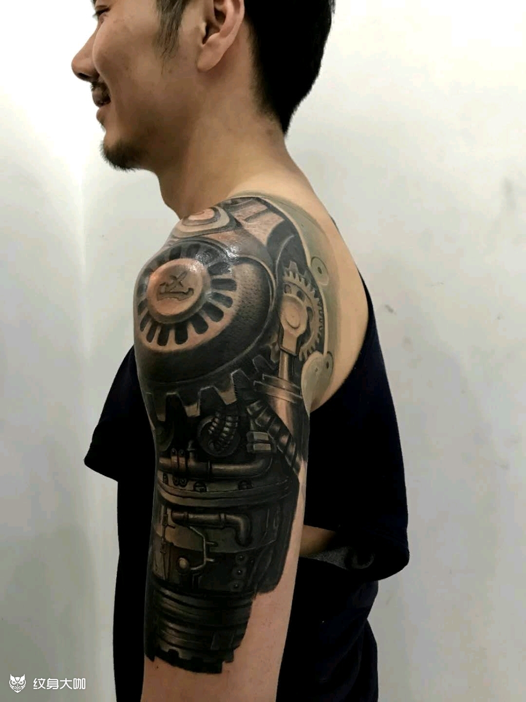 机械臂_纹身图案手稿图片_山东赤焰堂的纹身作品集