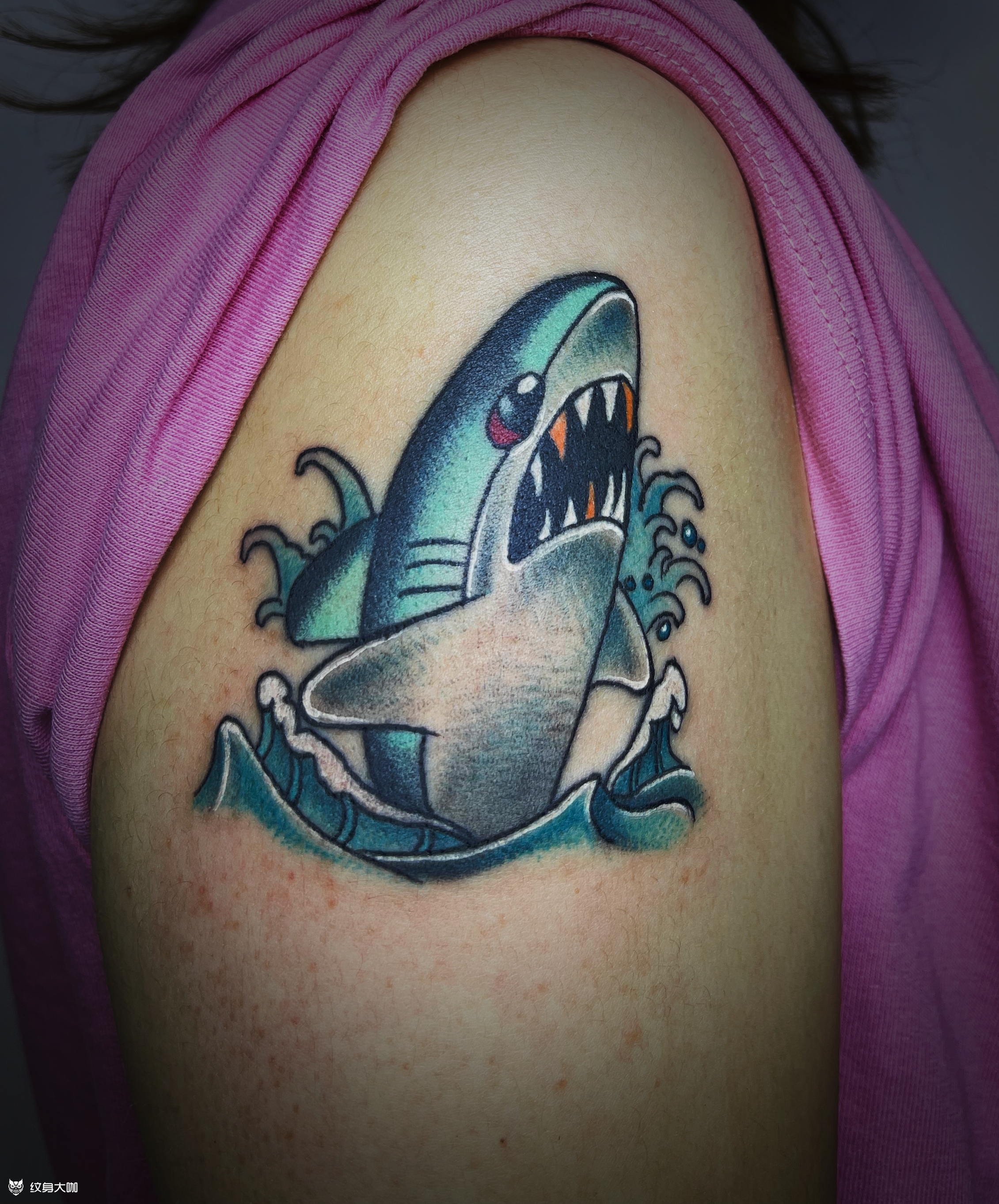 鲨鱼_纹身图案手稿图片_firsttattoo的纹身作品集
