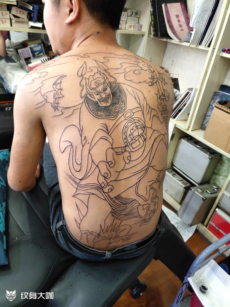 钟馗捉鬼_纹身图案手稿图片_银的纹身作品集
