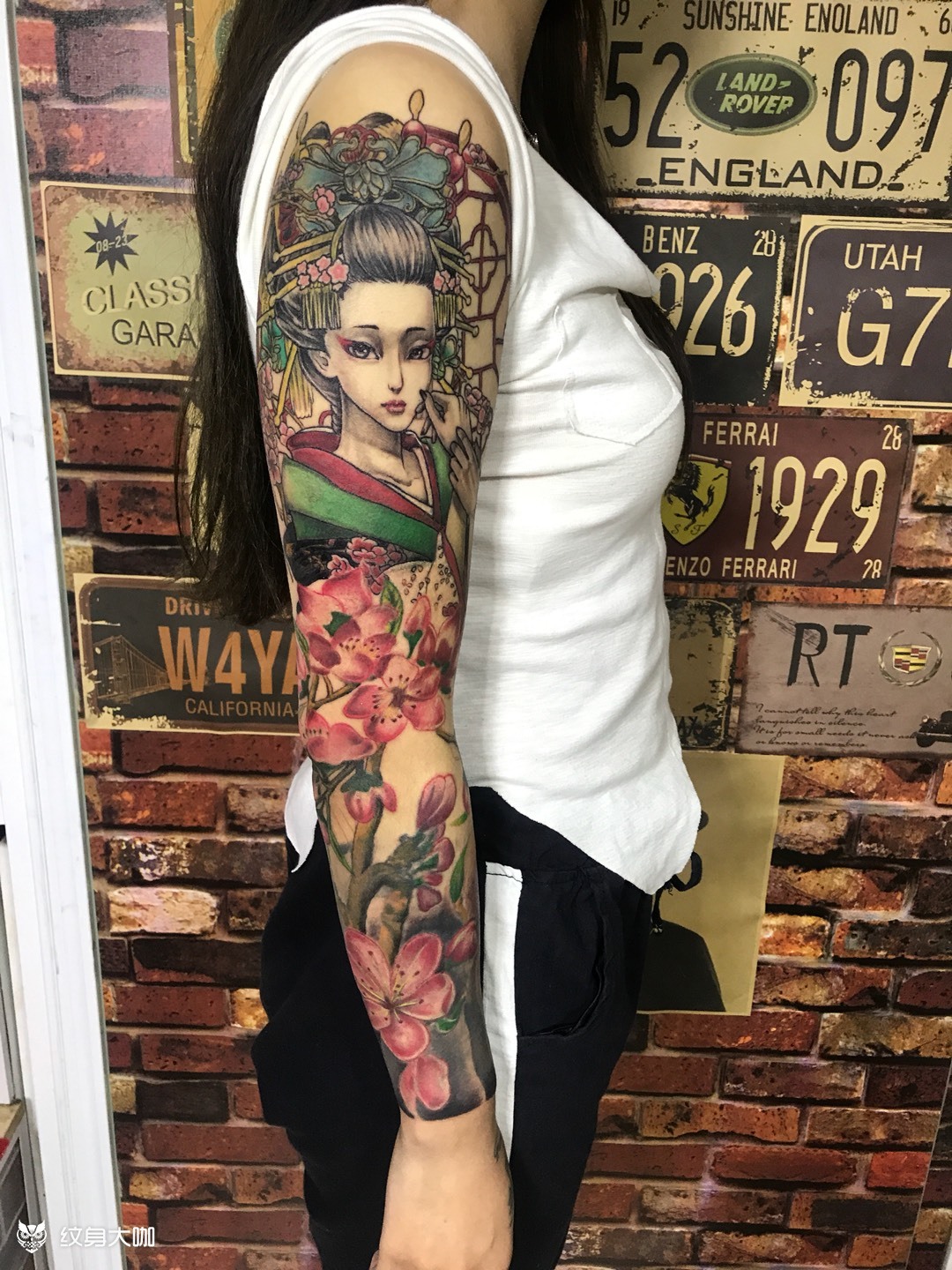 艺妓接花臂与修改旧图