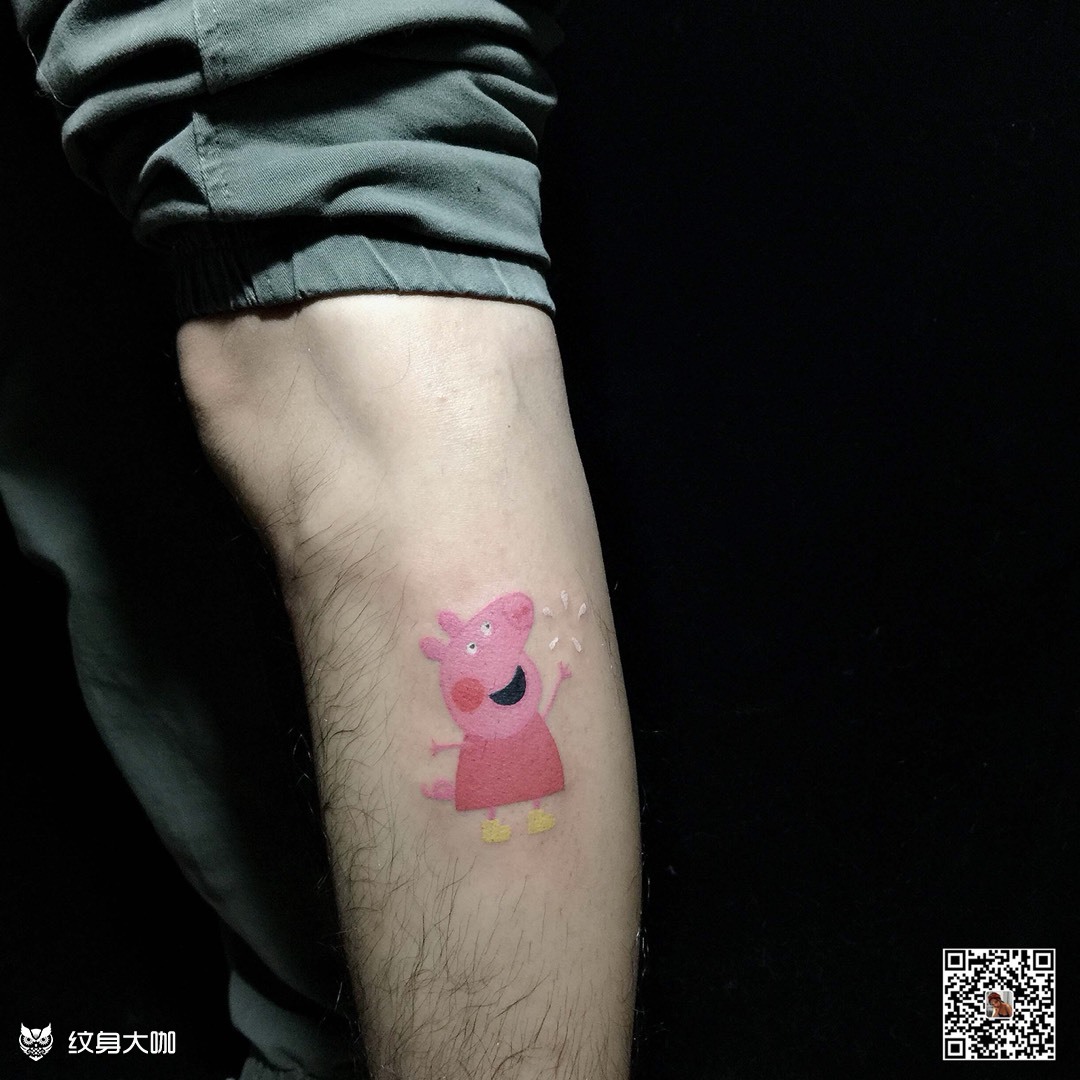 小猪佩奇_纹身图案手稿图片_tattoo-丸子的纹身作品集
