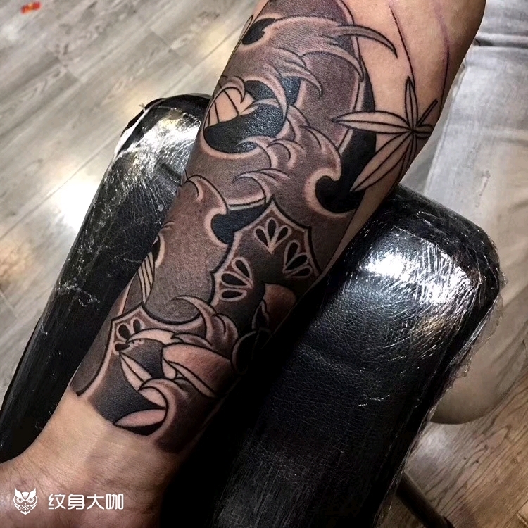 日式小臂_纹身图案手稿图片_9899欧阳 tattoo的纹身作品集