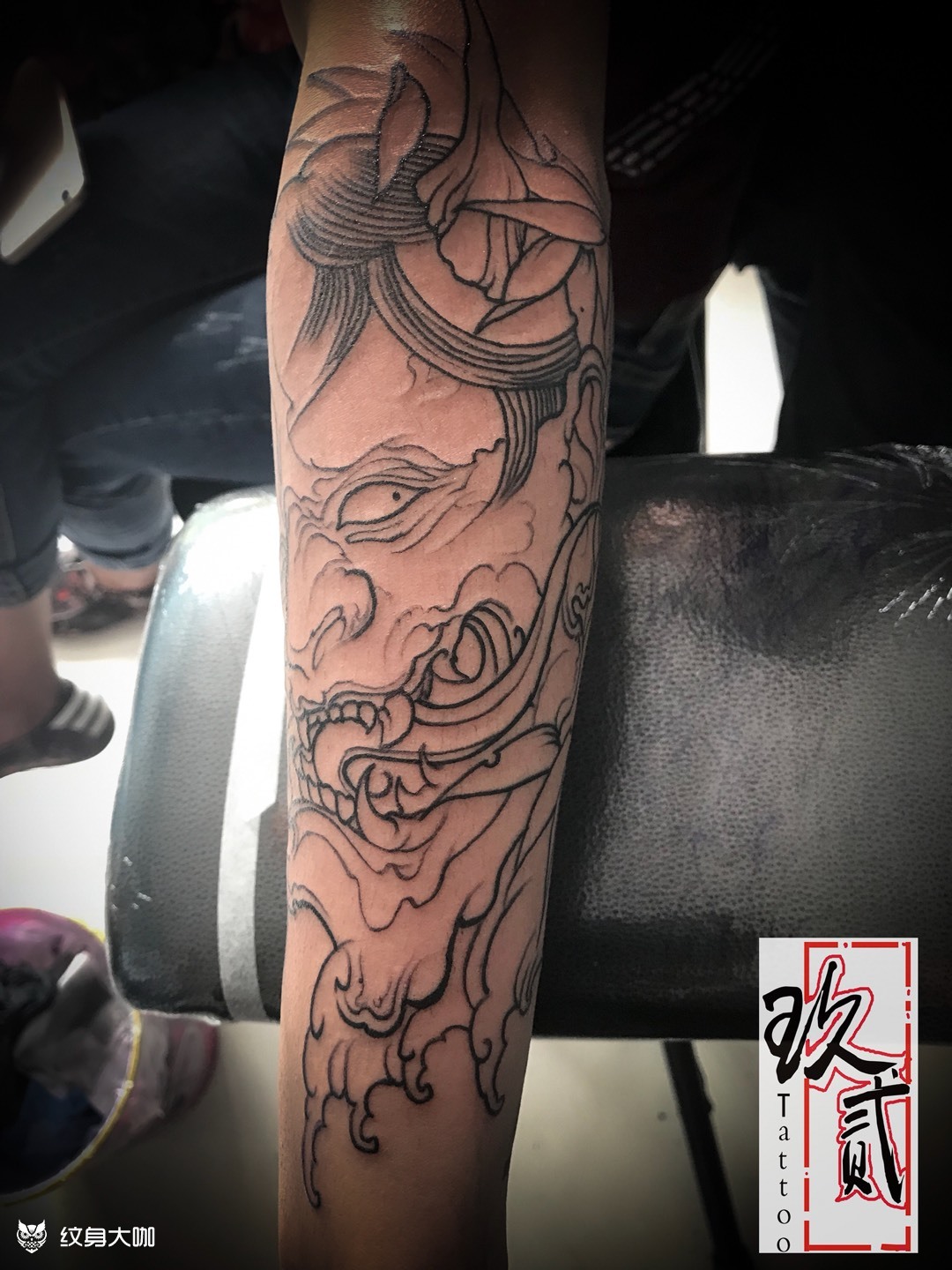 般若线条_纹身图案手稿图片_筠连玖贰tattoo的纹身作品集