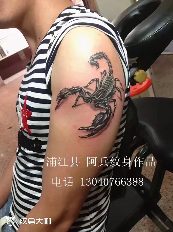 3d蝎子_纹身图案手稿图片_阿兵的纹身作品集