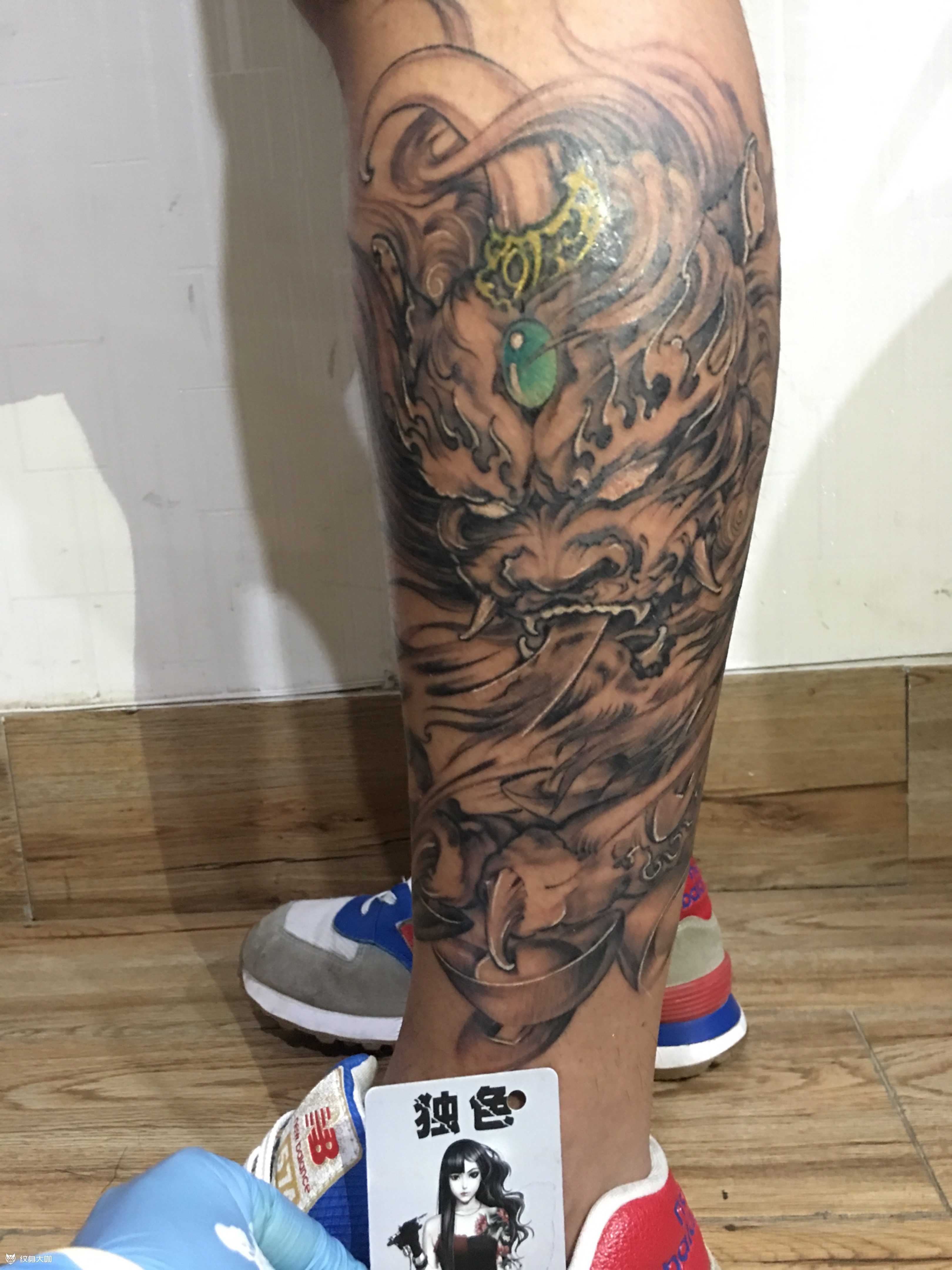 守财貔貅神兽_纹身图案手稿图片_菲的纹身作品集