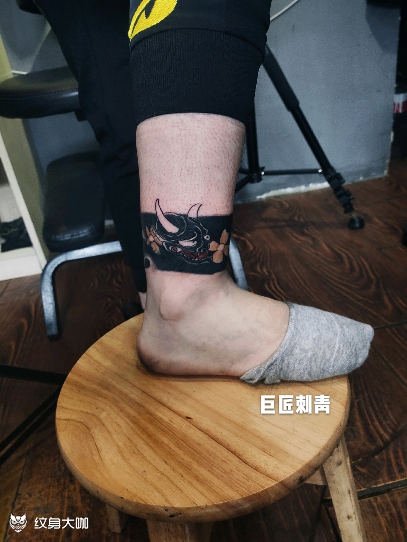 腿环_纹身图案手稿图片_大米的纹身作品集