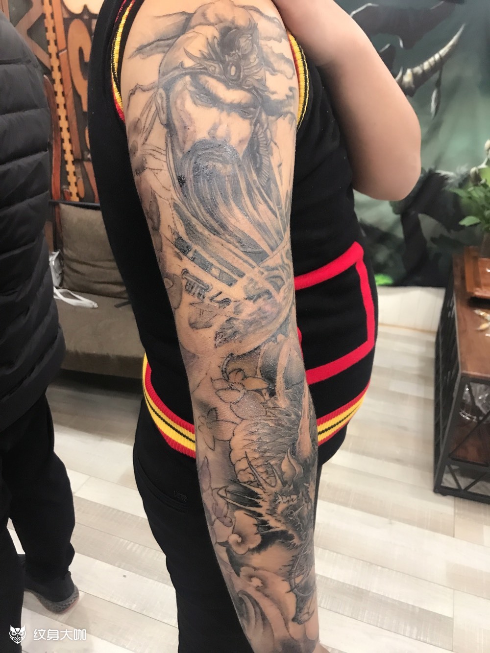 花臂_纹身图案手稿图片_520正刺人皮艺术的纹身作品集