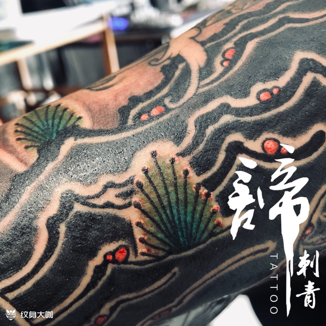 礁石_纹身图案手稿图片_谛tattoo的纹身作品集