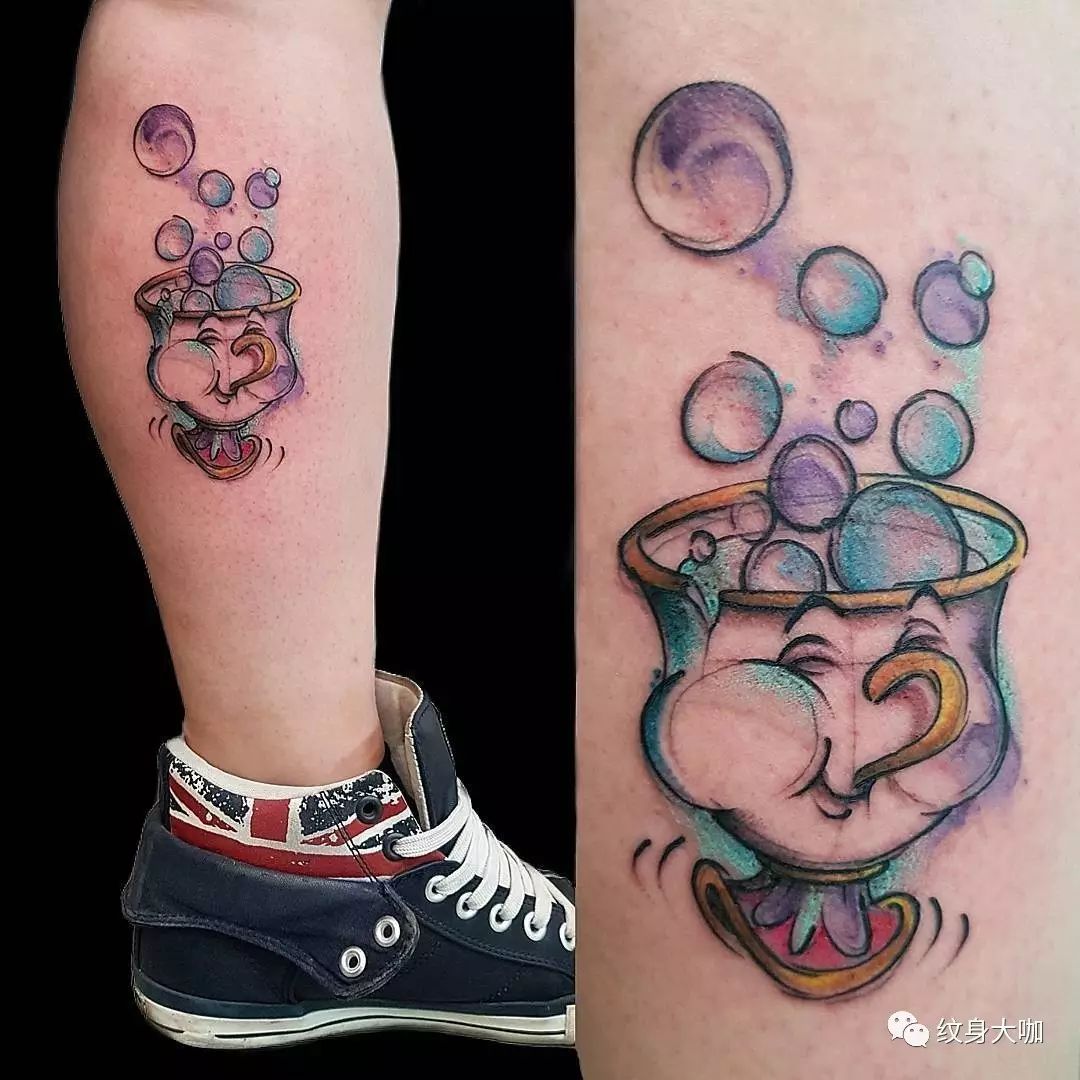 星之卡比卡通纹身｜可爱纹身｜彩色纹身｜成都纹身tattoo - 知乎