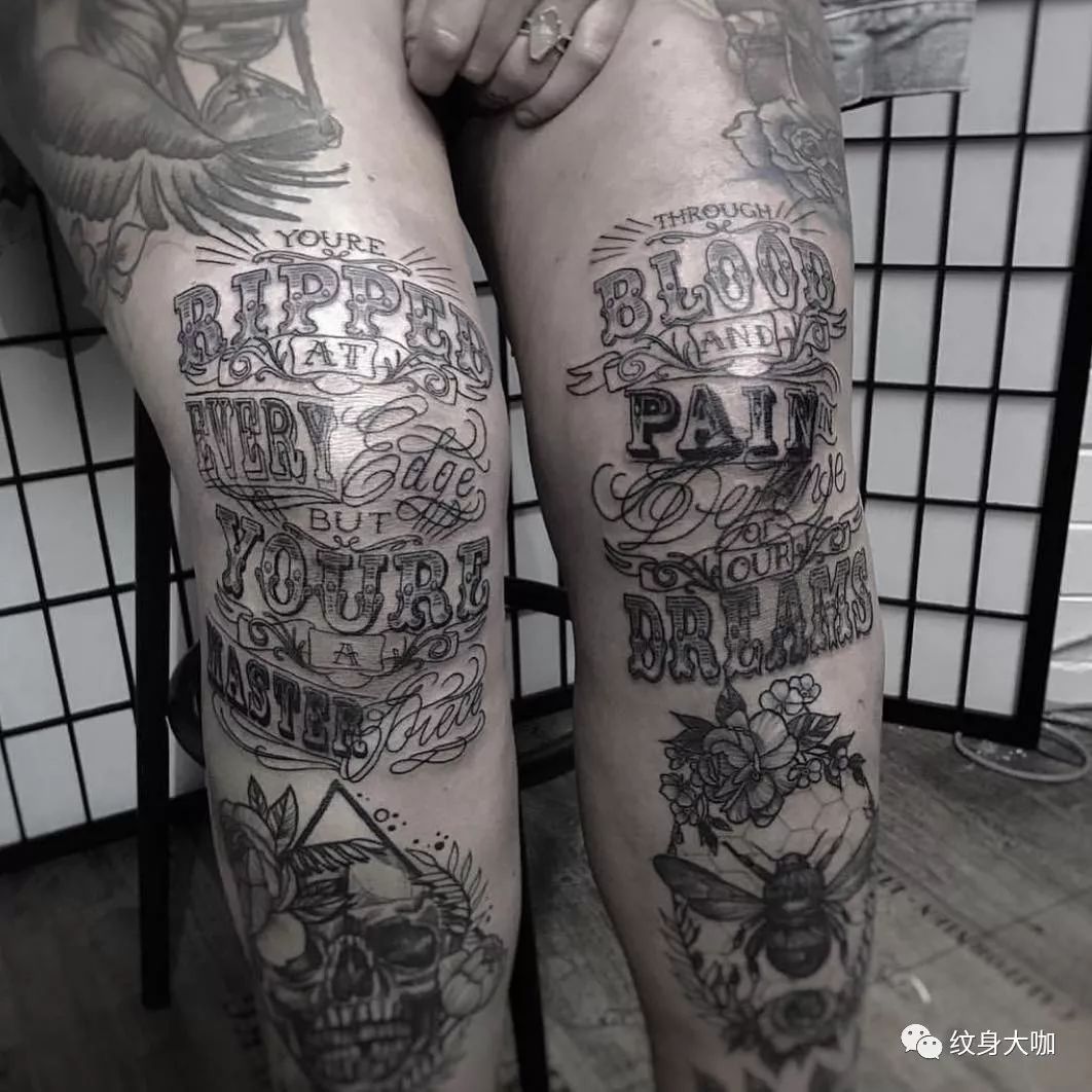 纹身手稿素材第524期：膝盖纹身_纹身百科 - 纹身大咖