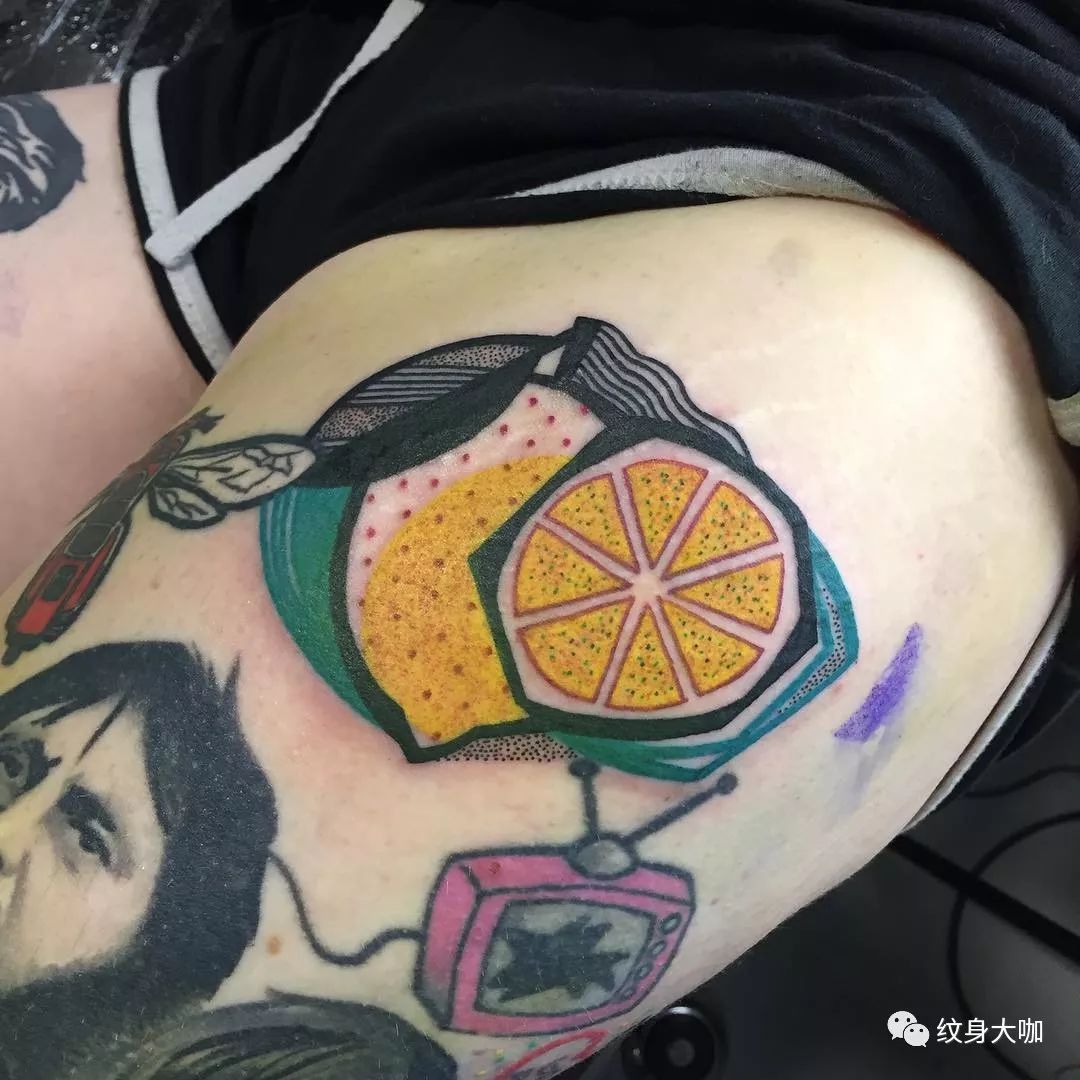 纹身手稿素材第518期：柠檬_纹身百科 - 纹身大咖