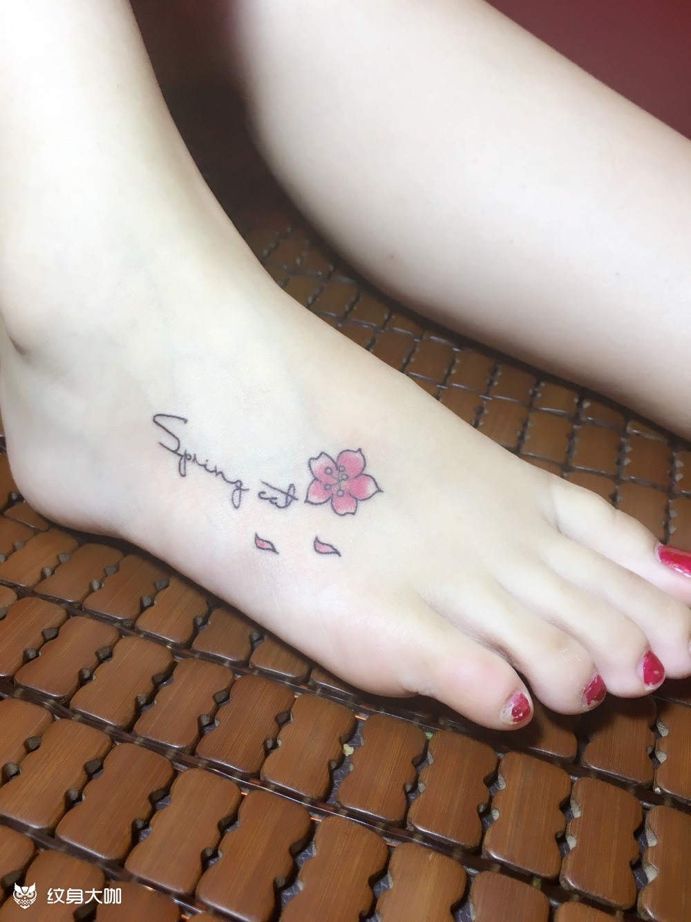 脚背英文94_纹身图案手稿图片_wife ～的纹身作品集