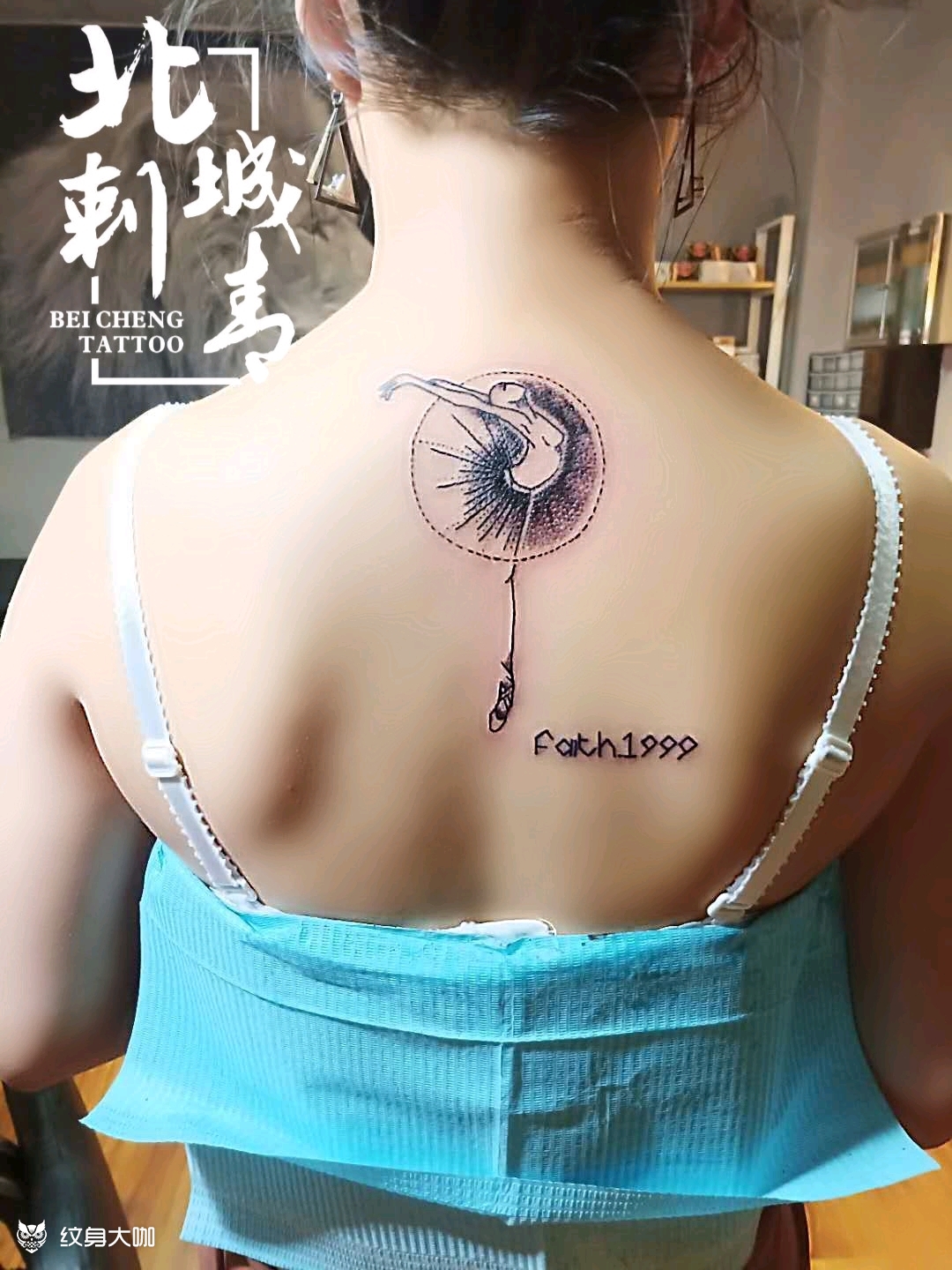 芭蕾女孩_纹身图案手稿图片_周洲-北城tattoo的纹身作品集