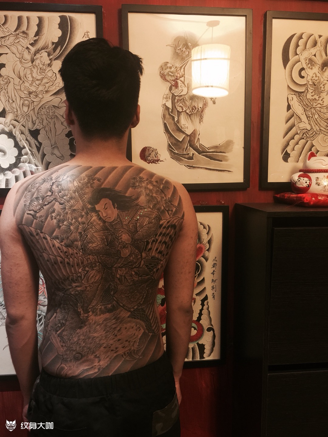 源义经_纹身图案手稿图片_王书新熤的纹身作品集