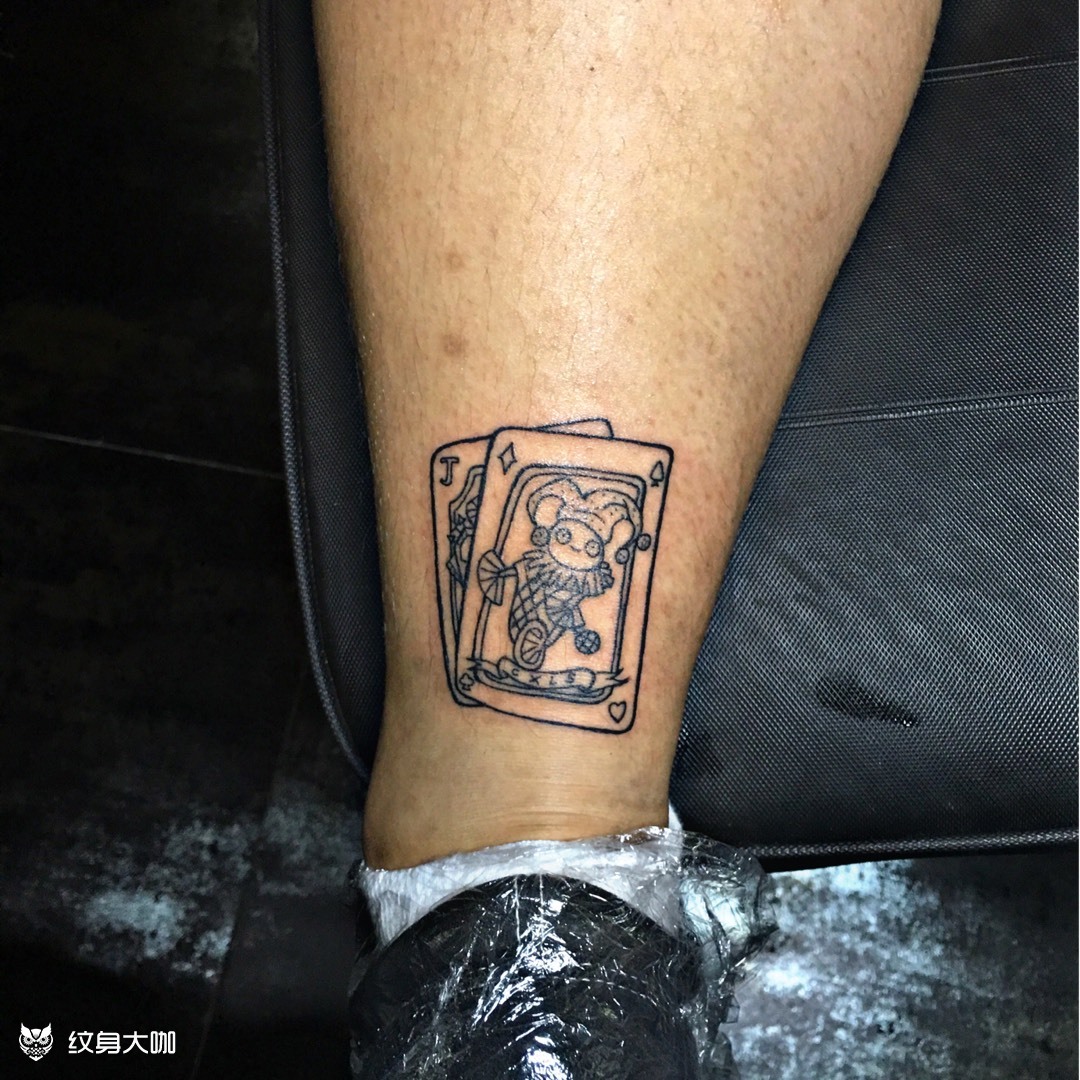 扑克_纹身图案手稿图片_tattoo-小悦的纹身作品集