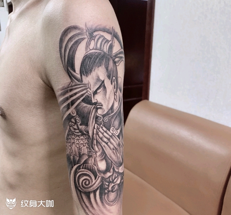 二郎神_纹身图案手稿图片_恒罗tattoo的纹身作品集