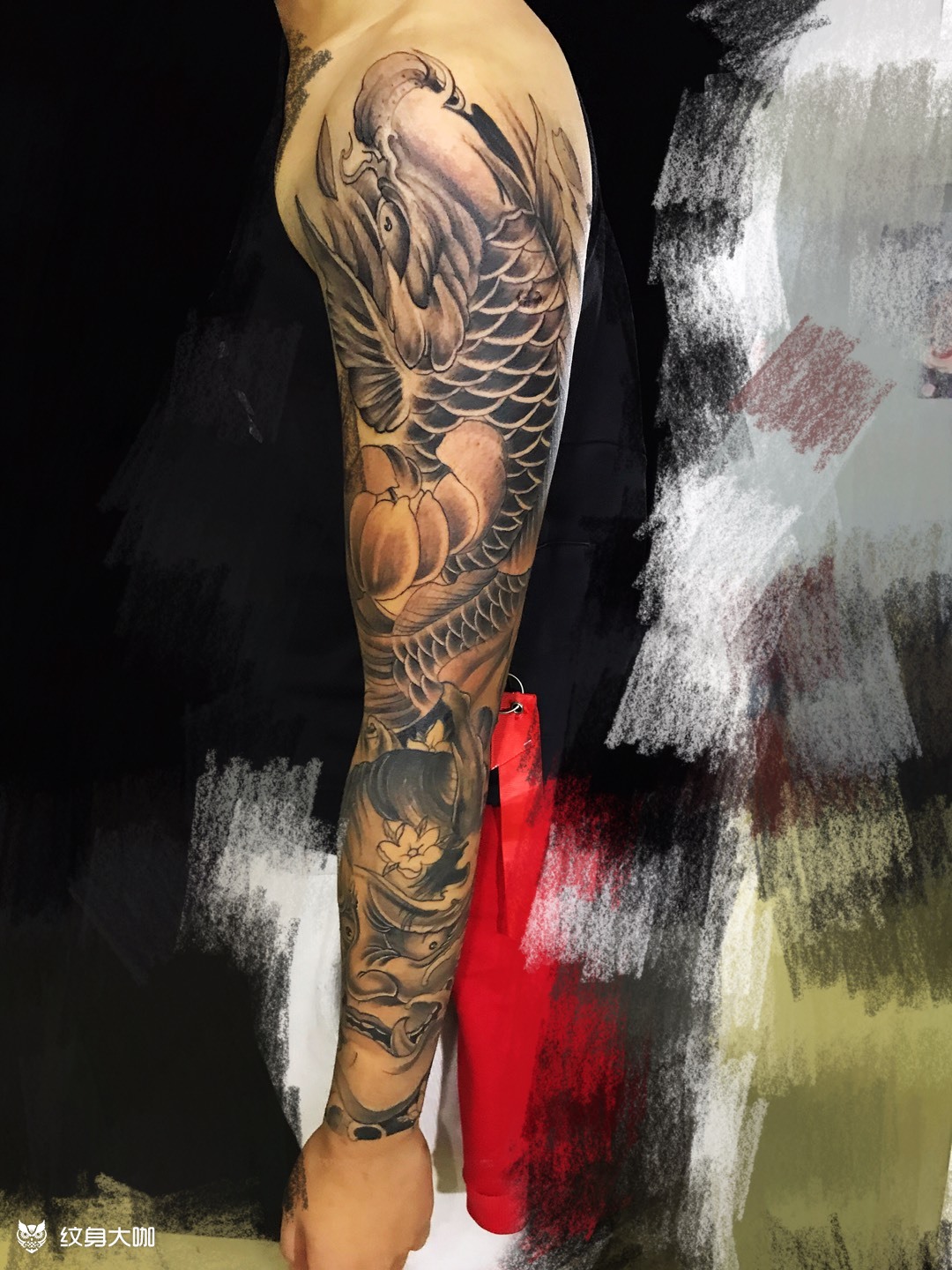 花臂_纹身图案手稿图片_寰宇tattoo 的纹身作品集