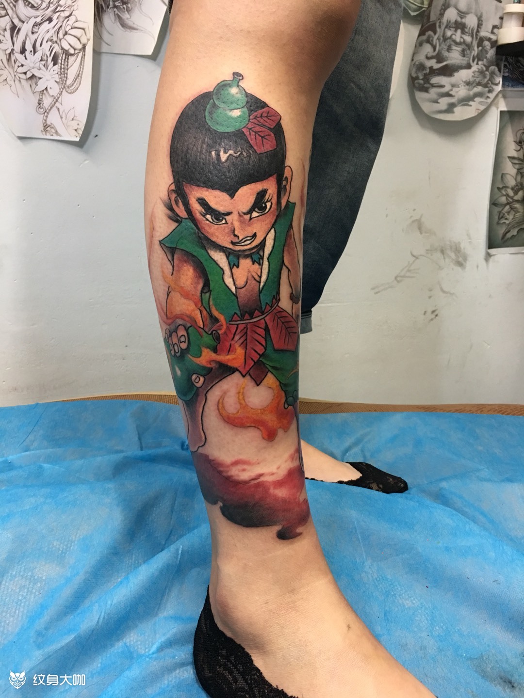 葫芦娃_纹身图案手稿图片_金昊纹身78的纹身作品集