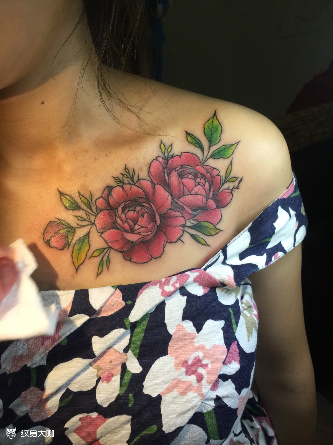 蔷薇玫瑰遮盖_纹身图案手稿图片_刘星的纹身作品集