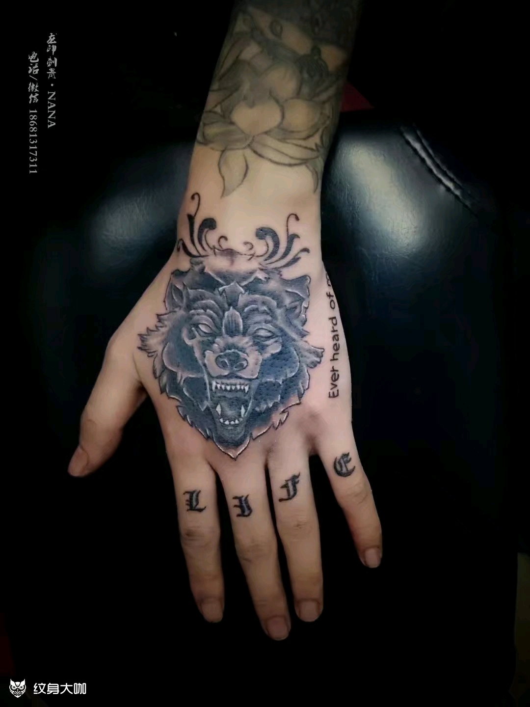 手背纹身_纹身图案手稿图片_nana的纹身作品集