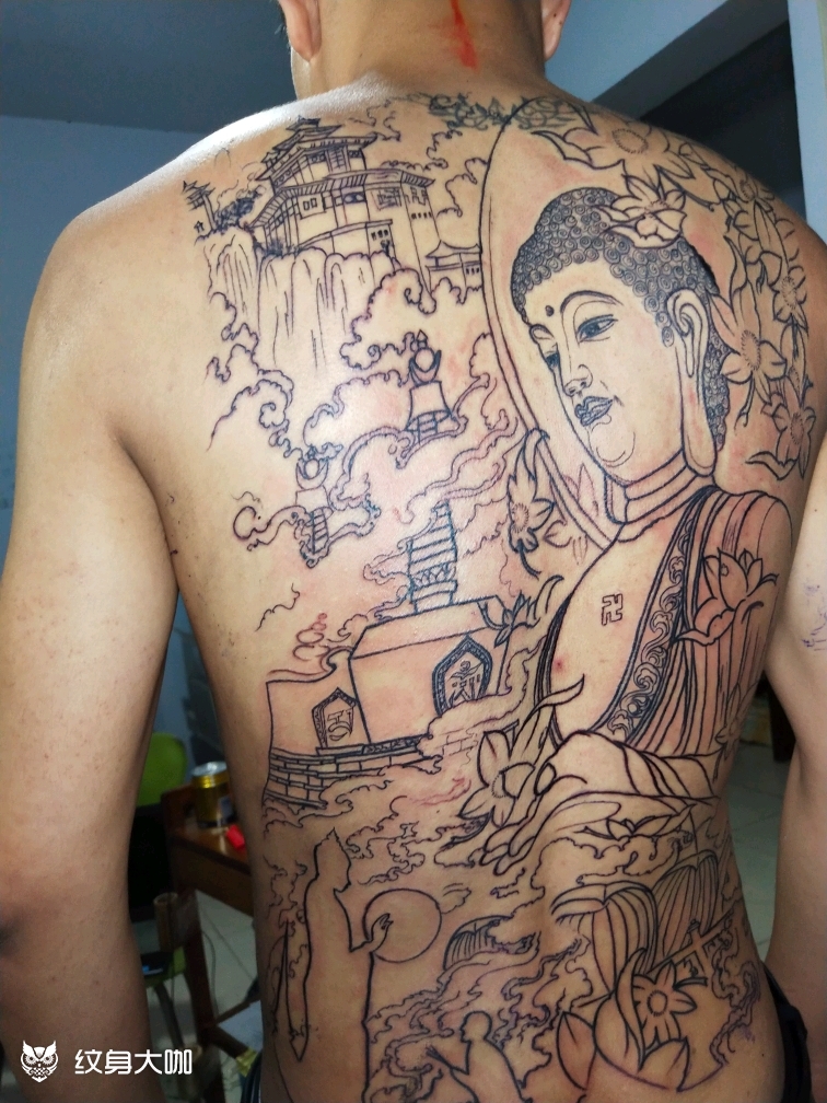 如来佛祖_纹身图案手稿图片_广安君湟刺青的纹身作品集