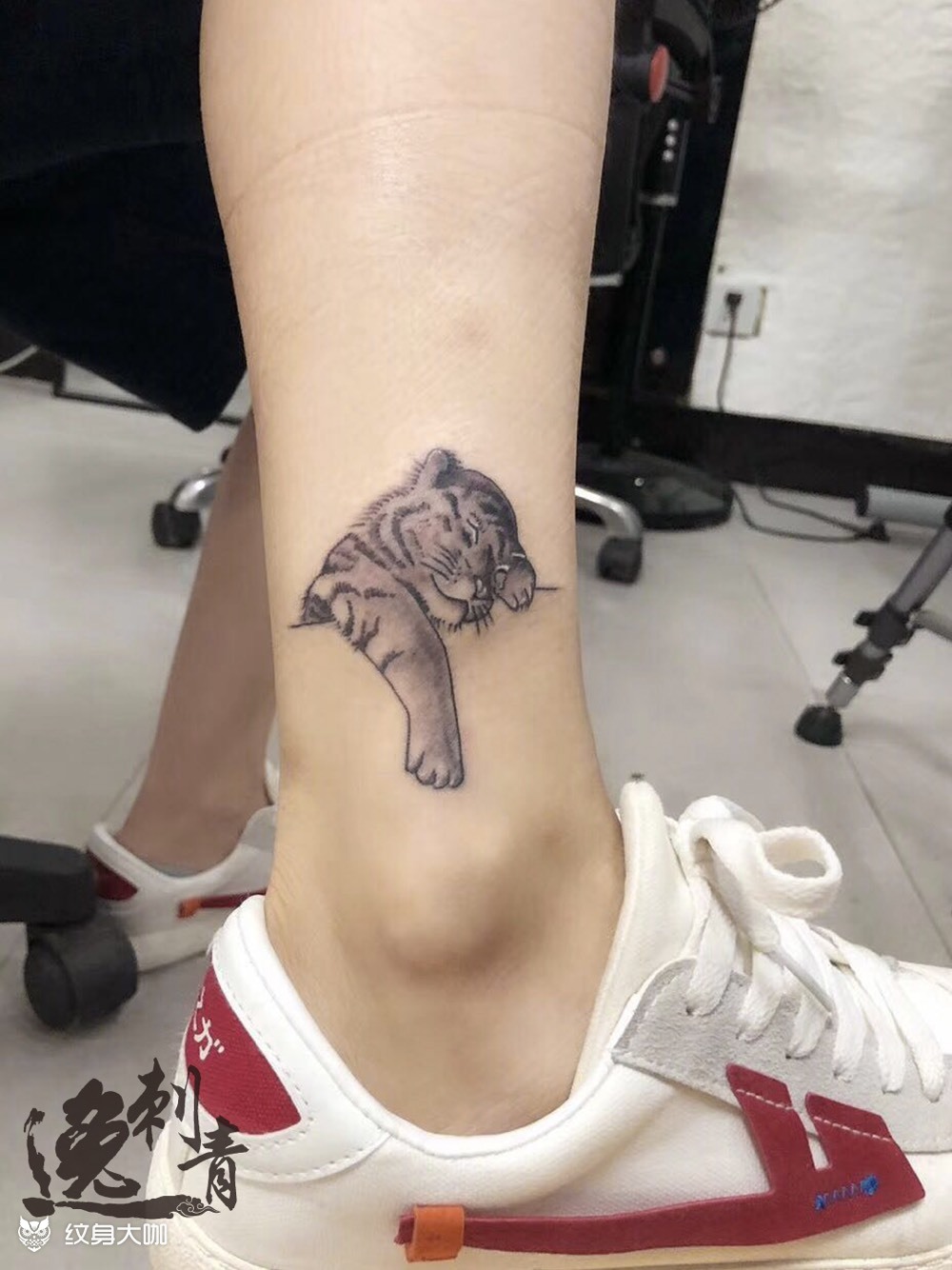 小老虎_纹身图案手稿图片_逸-的纹身作品集