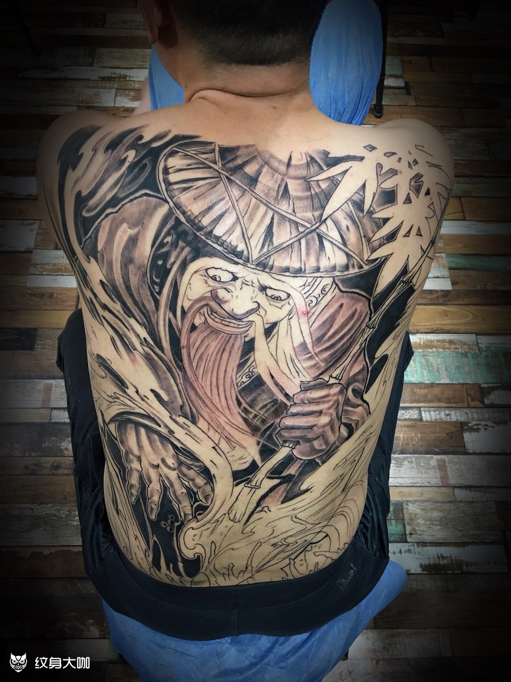 姜太公_纹身图案手稿图片_传统纹画的纹身作品集