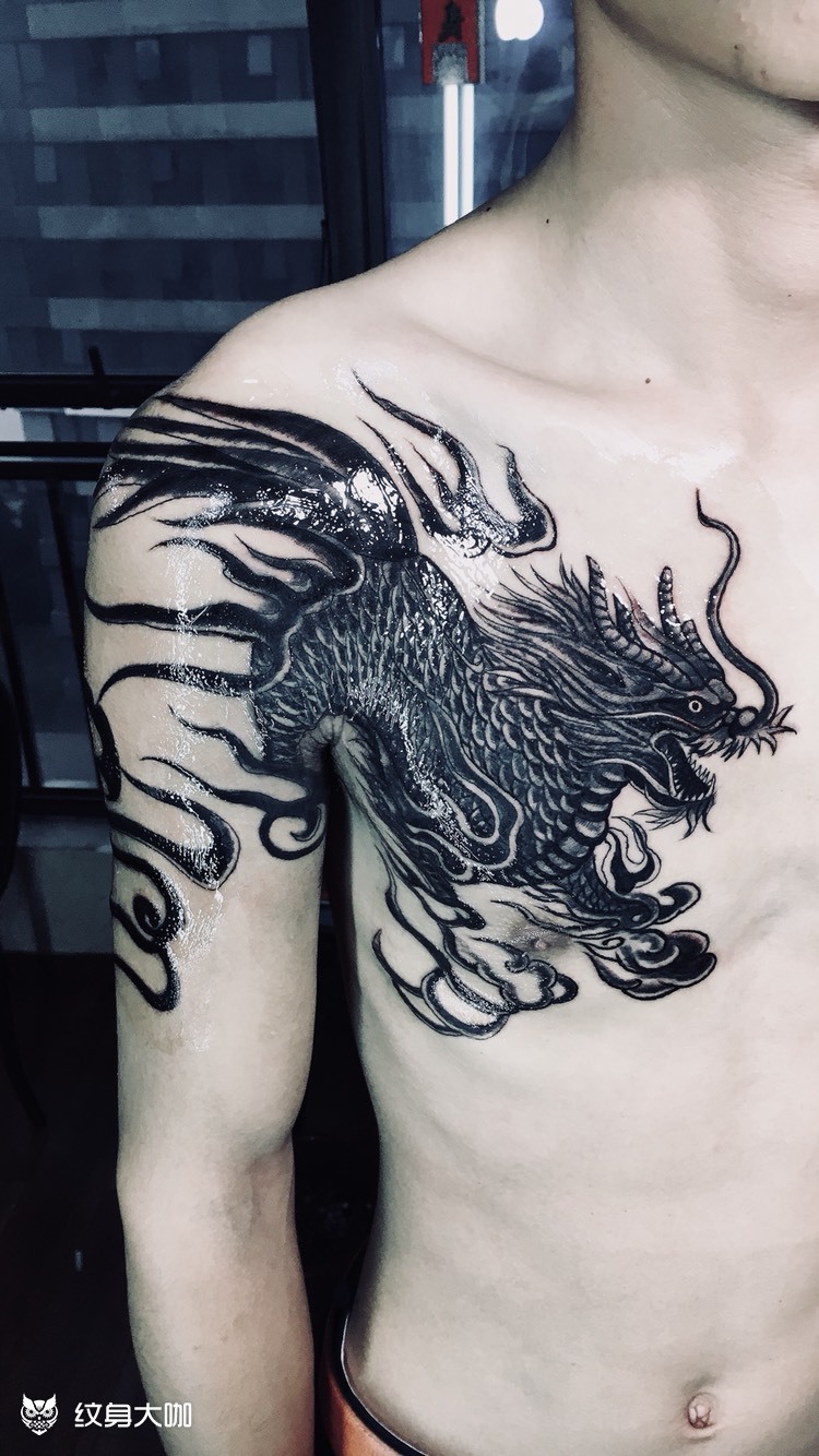 盗墓笔记_纹身图案手稿图片_龙武的纹身作品集