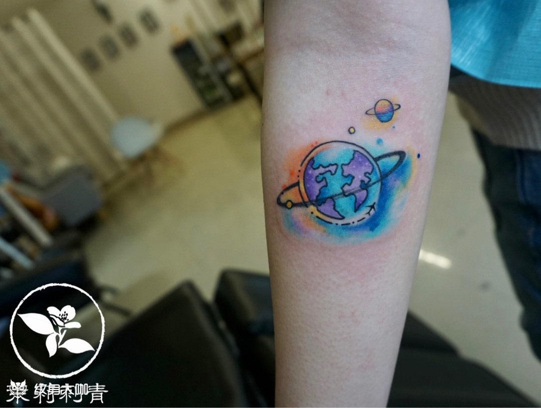 星球_纹身图案手稿图片_茉莉的纹身作品集