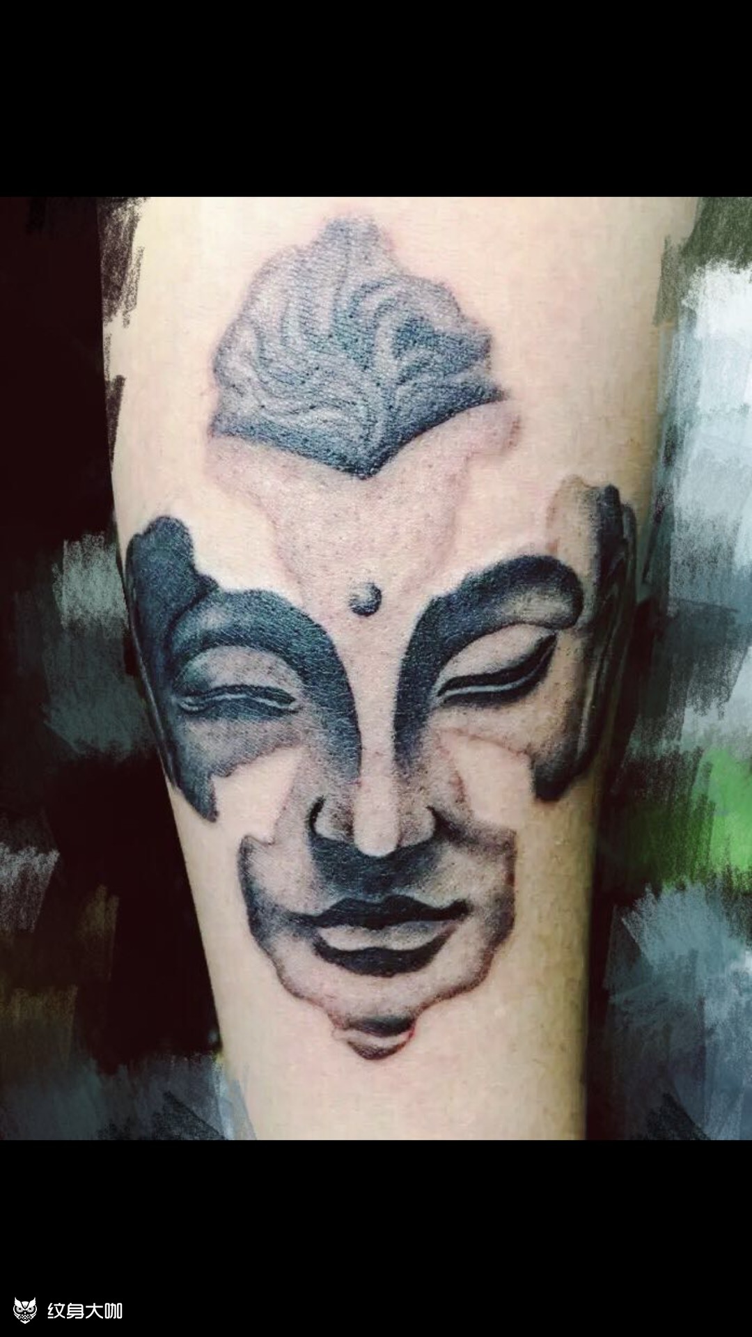 佛头_纹身图案手稿图片_正正的纹身作品集