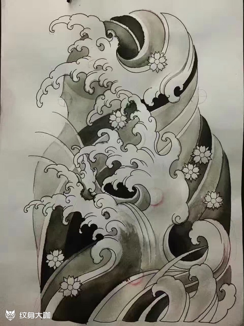 纹身图案手稿图片_范庆福的纹身作品集