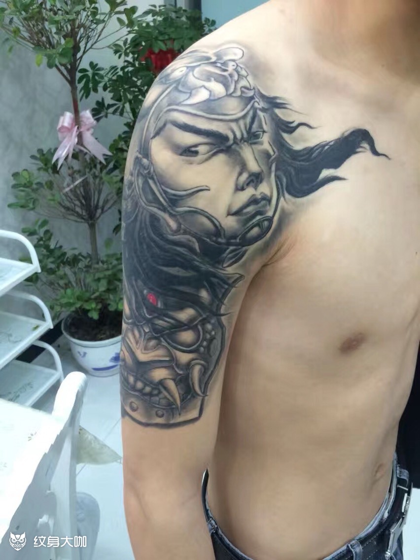 赵云_纹身图案手稿图片_强哥的纹身作品集