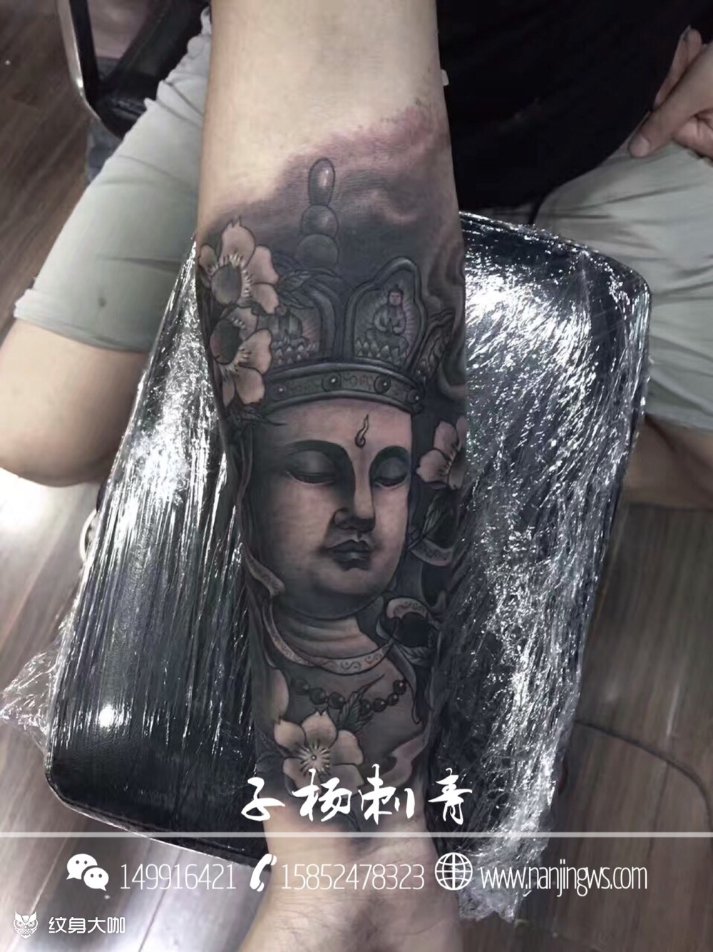 地藏菩萨_纹身图案手稿图片_锵锵的纹身作品集