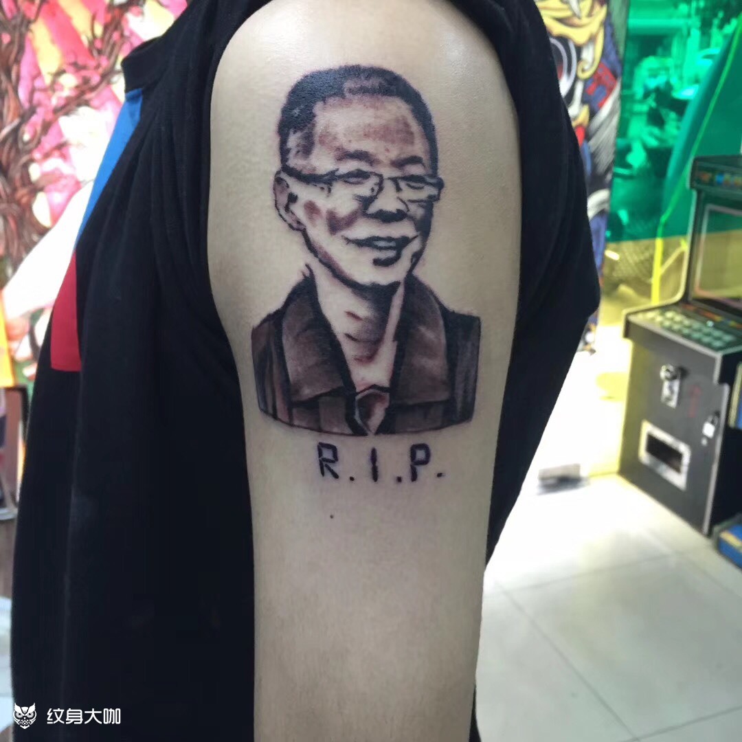 父亲_纹身图案手稿图片_阿兴的纹身作品集