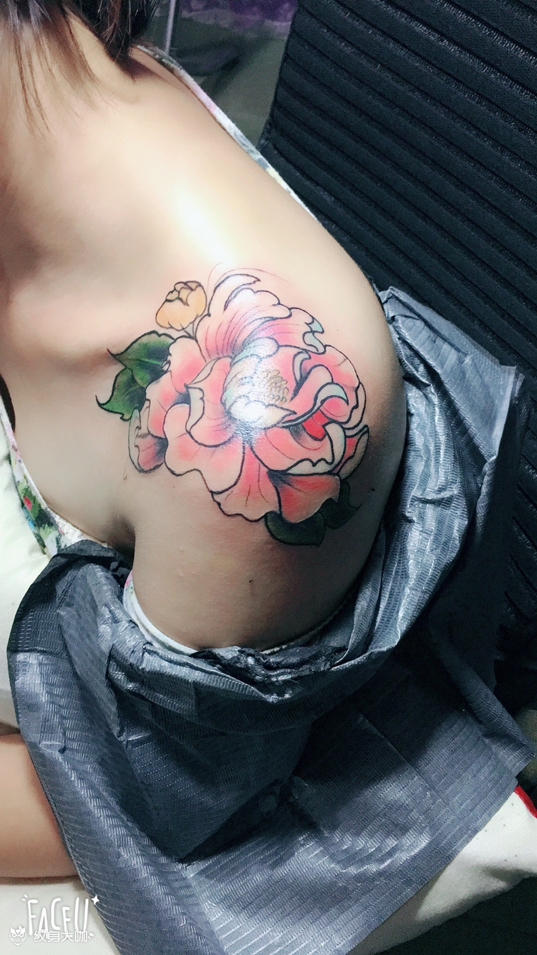 肩花_纹身图案手稿图片_翟沛玲的纹身作品集