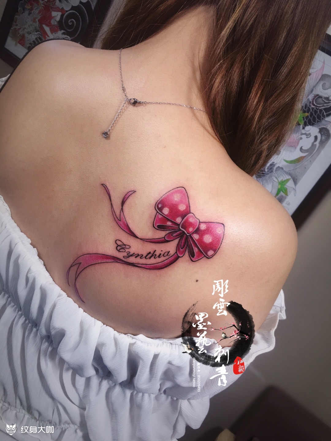 美女的蝴蝶结_纹身图案手稿图片_赵毅的纹身作品集