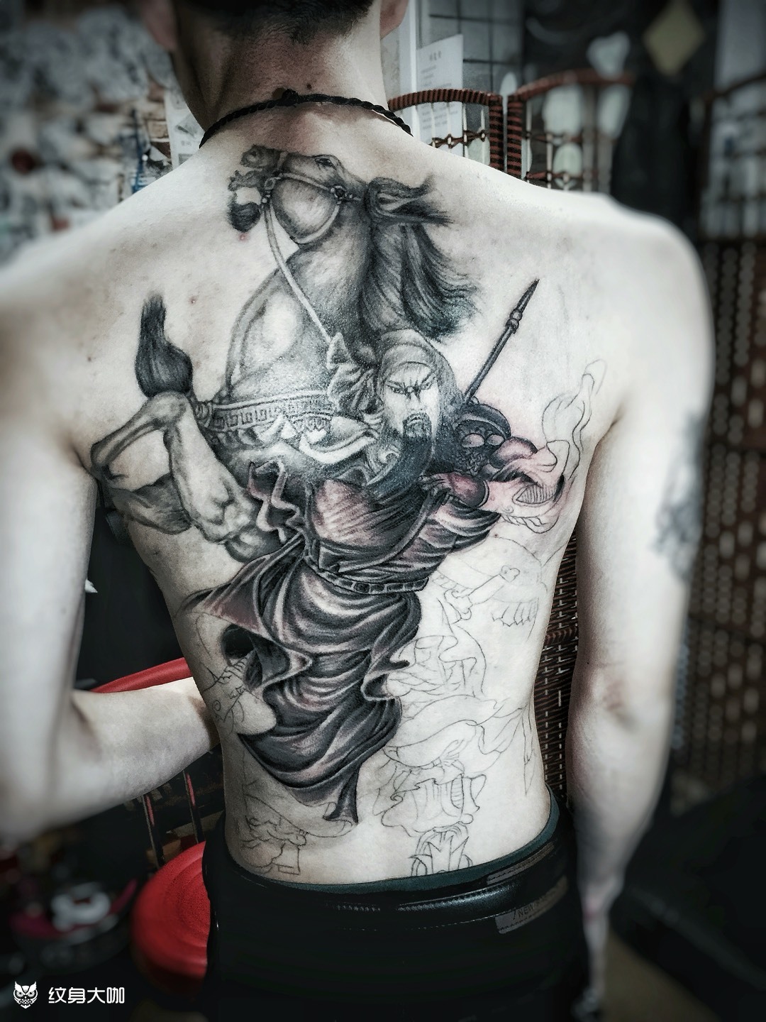 更坚强,要的就是很淡的效果_纹身图案手稿图片_湖里阿东的纹身作品集