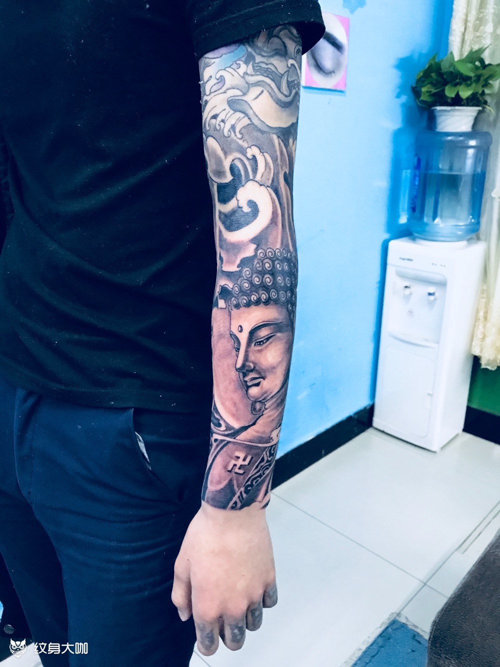 大日如来_纹身图案手稿图片_何洋的纹身作品集